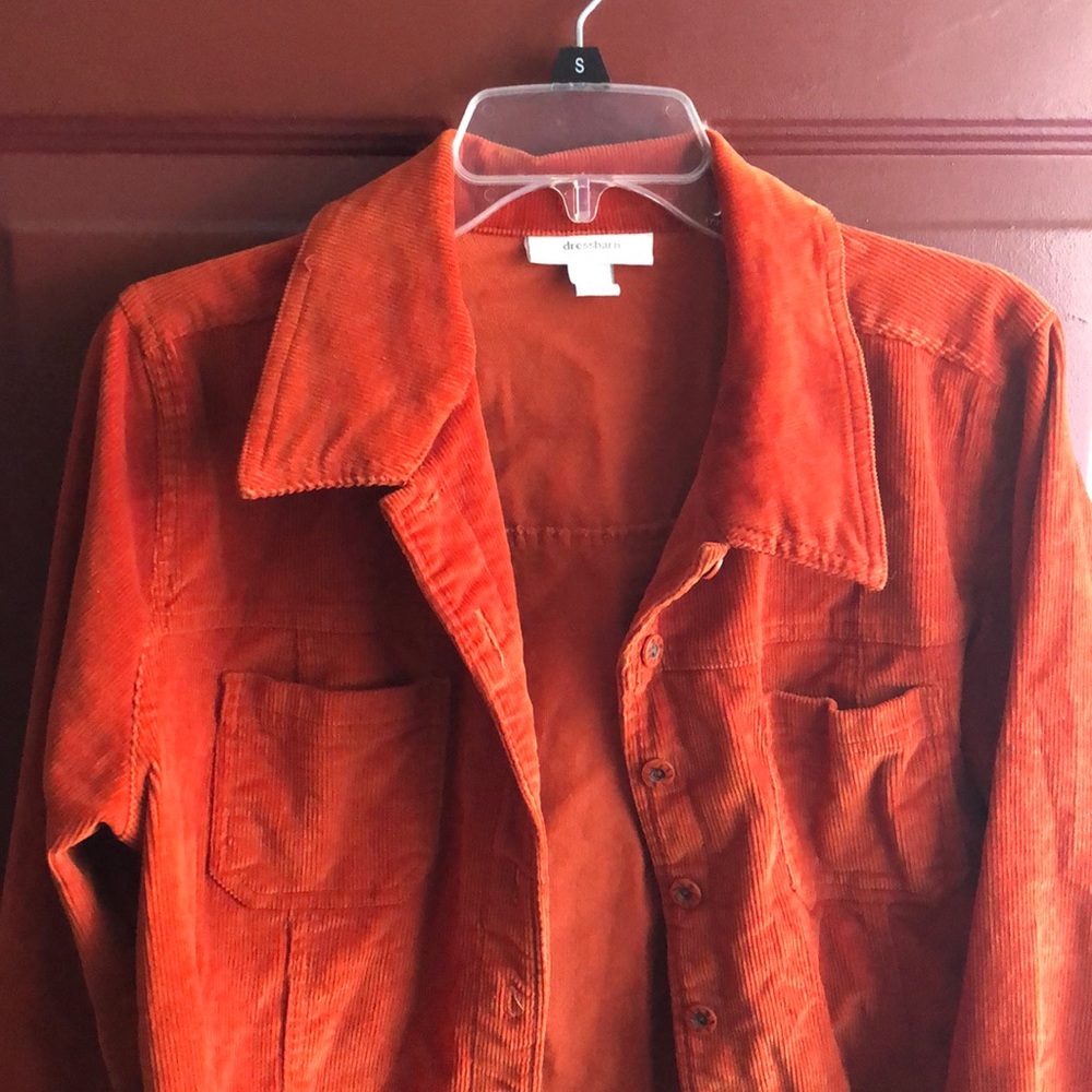 Corduroy Jacket In Rust